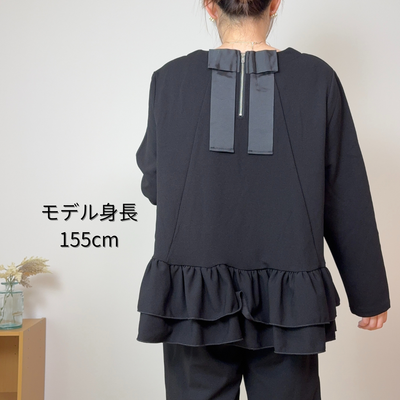 ふんわり2段フリルブラウス|甘さと上品さを両立した大人フェミニントップス