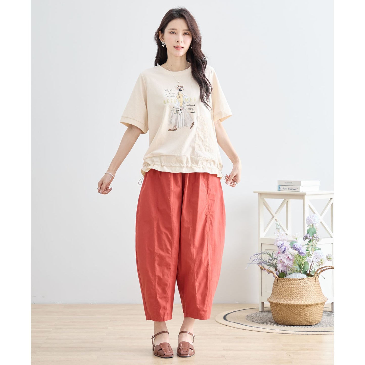 大人可愛いプリントTシャツ