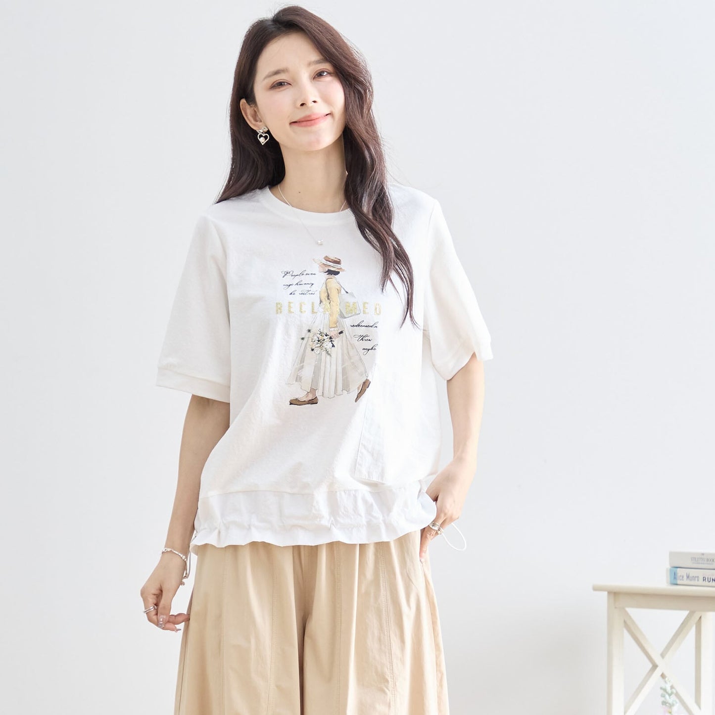 大人可愛いプリントTシャツ