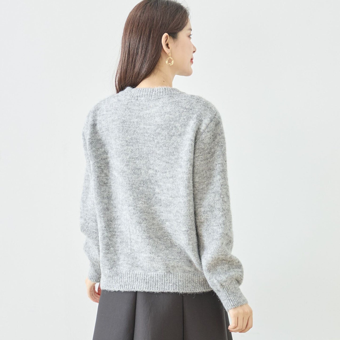 スパンコール付きフラワーモチーフカーディガン(N25-339)