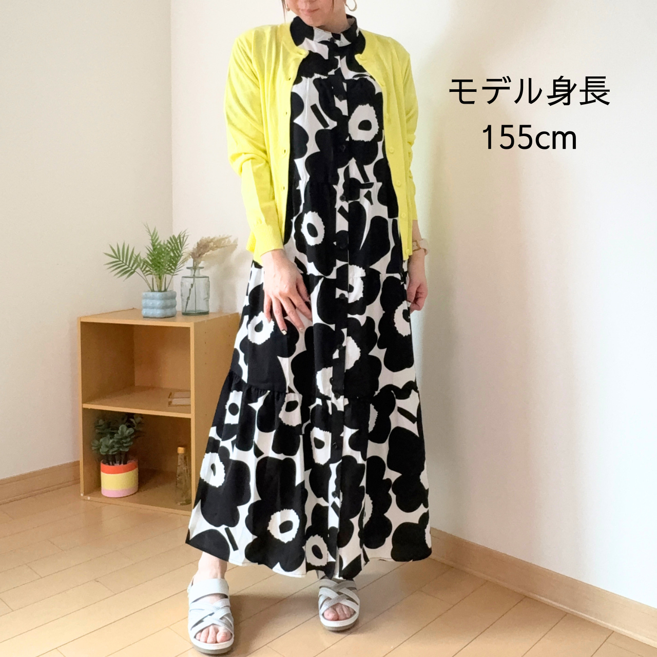 【1枚で華やぐ】体型カバー ティアードワンピース【半袖】