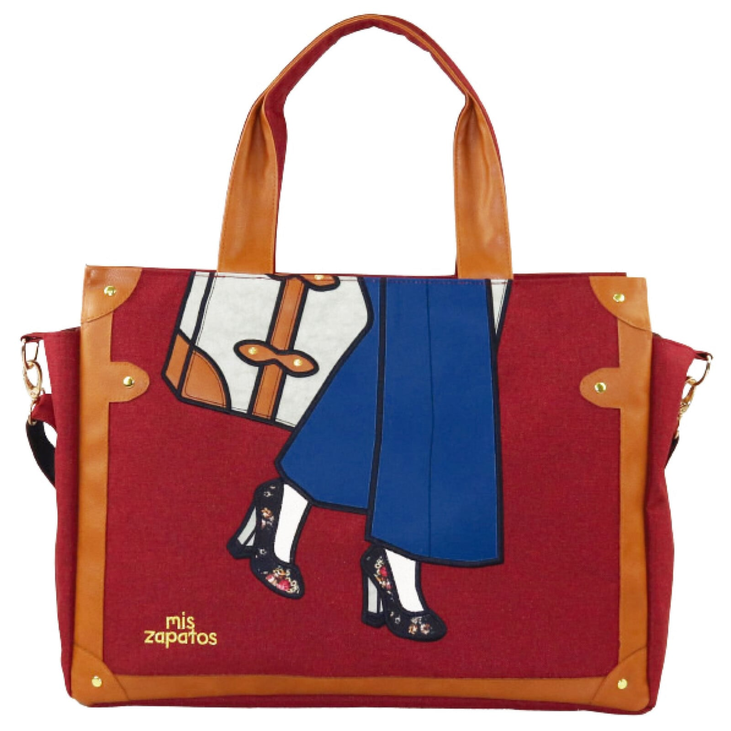 トランクサパト2WAYトート ボストン/大容量/旅行/トートバッグ/刺しゅう/レディース