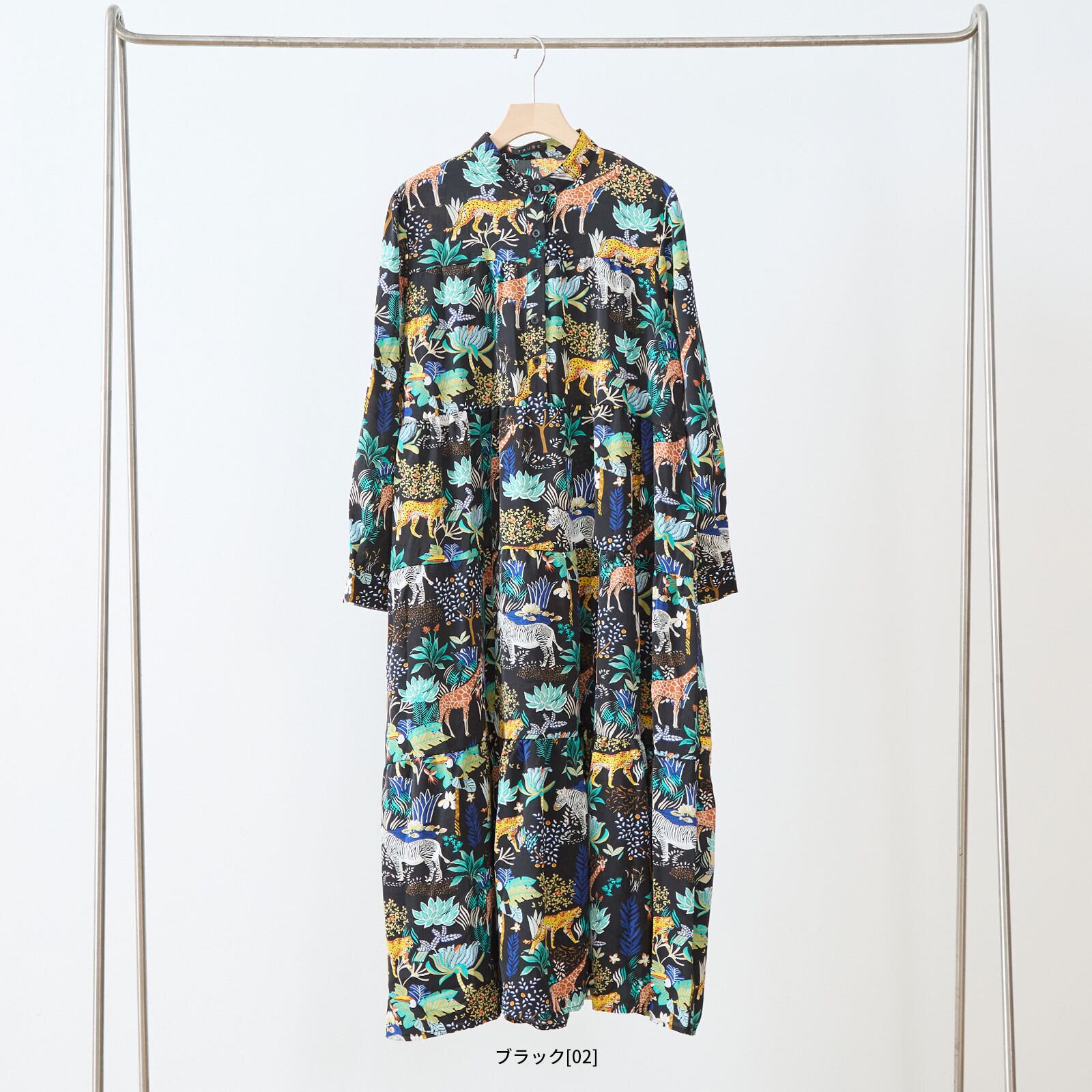 L〜LLサイズ】サファリ柄 プルオーバーロングワンピース – softelle