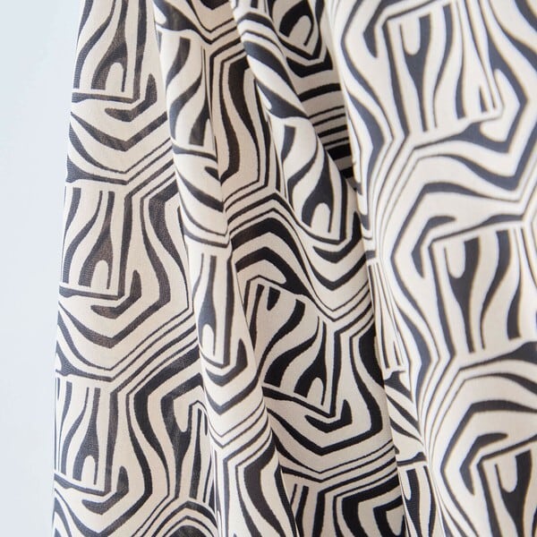 【L〜LL】アートジオメトリックプリントワンピース（N82-091A）