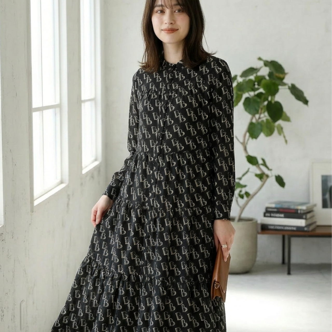 【再入荷】体型カバー × 着回し力!30代・40代・50代 大人のための主役ワンピース【長袖】