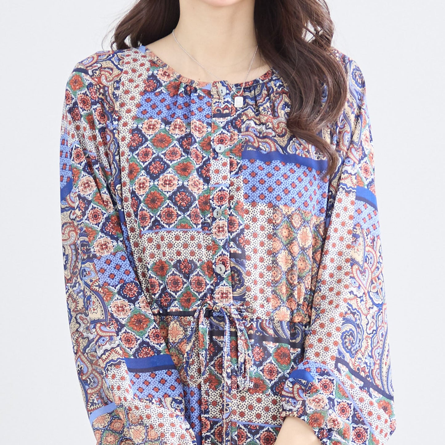 エスニック柄ワンピース