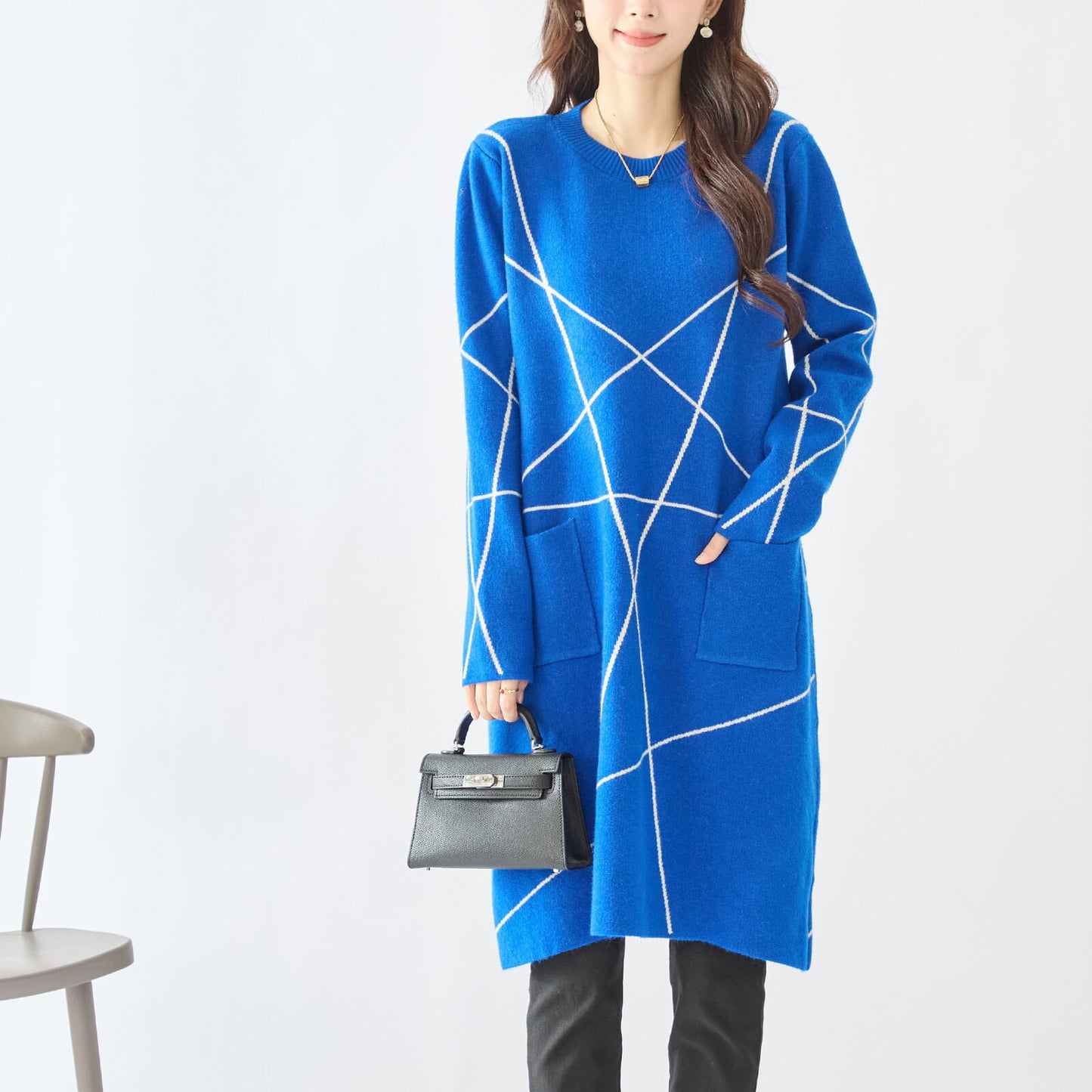 【L~LL】ニットチュニック