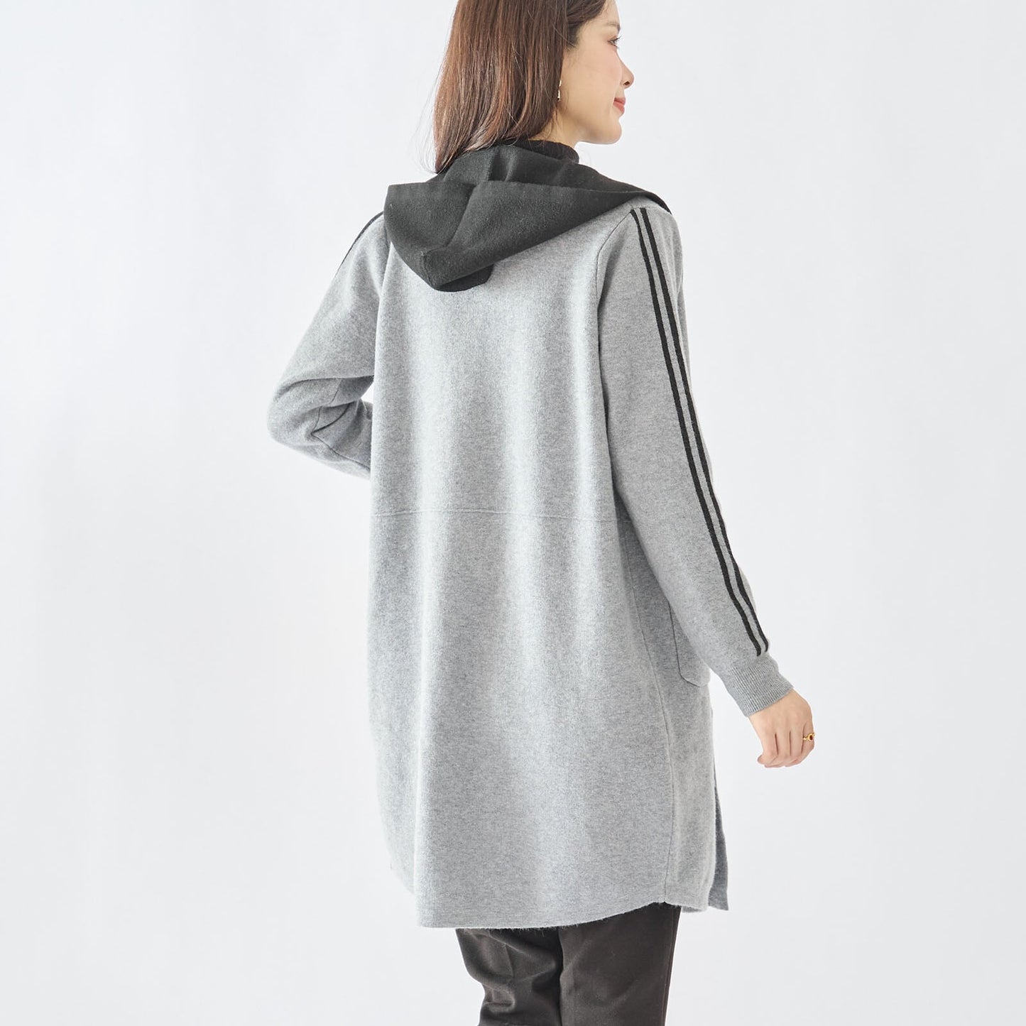 【M〜L】ロングニットカーディガン（N25-323）