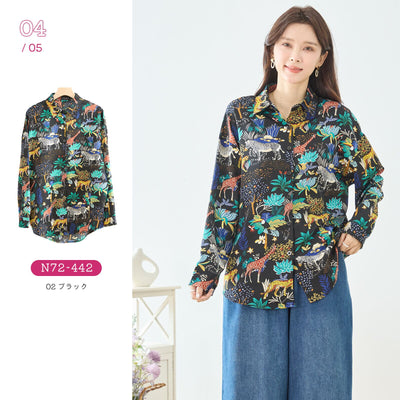 アートプリントシャツ　選べる５柄