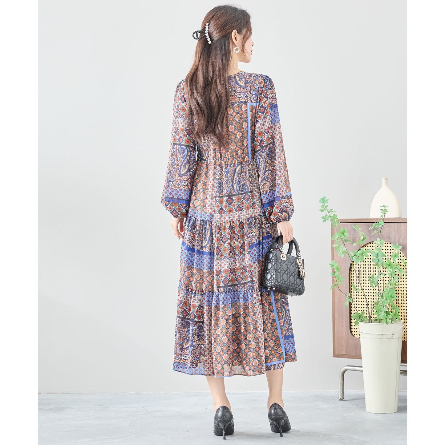 エスニック柄ワンピース