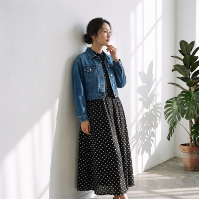 【1枚で華やぐ】体型カバー ティアードワンピース【半袖】