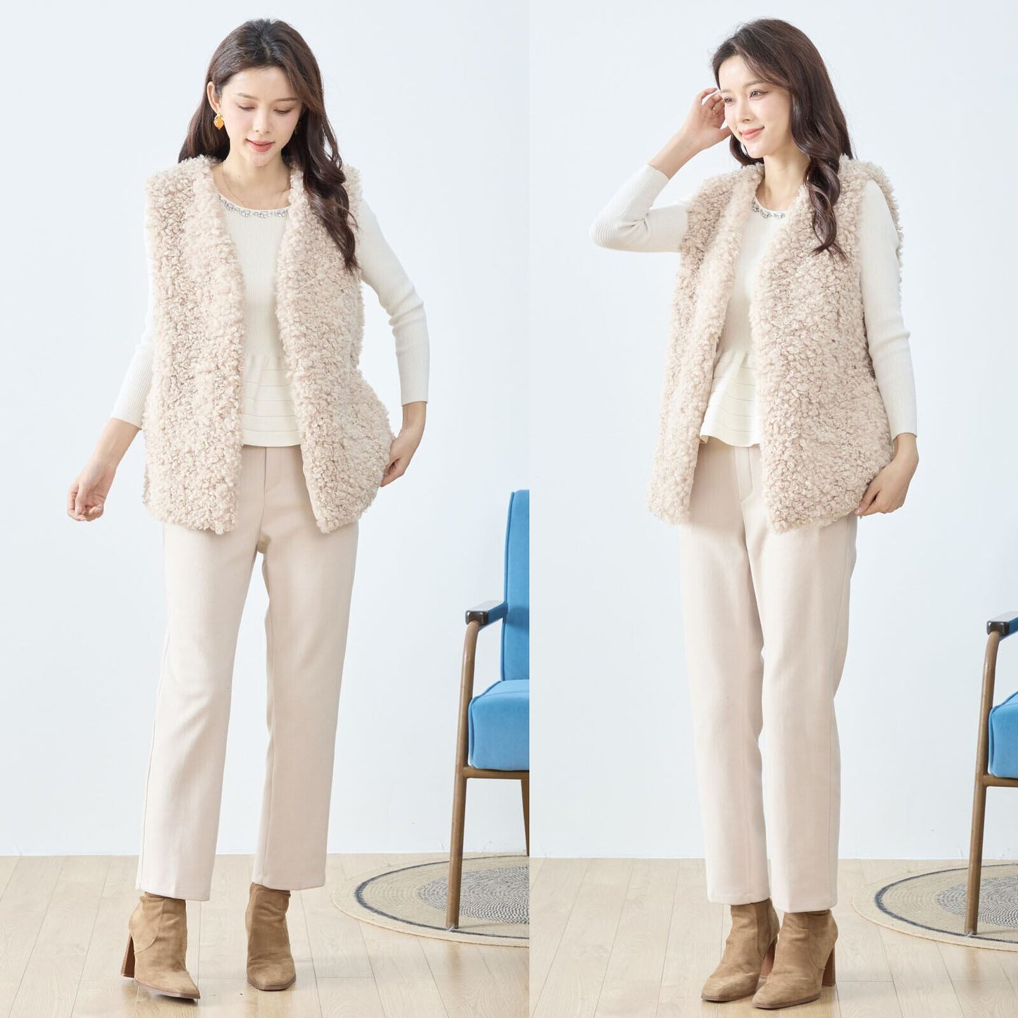 軽くてあたたかい上品ボアジレ